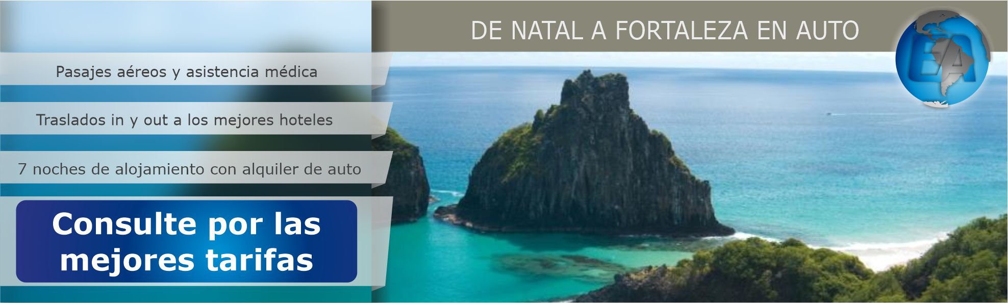 Natal y Fortaleza en auto