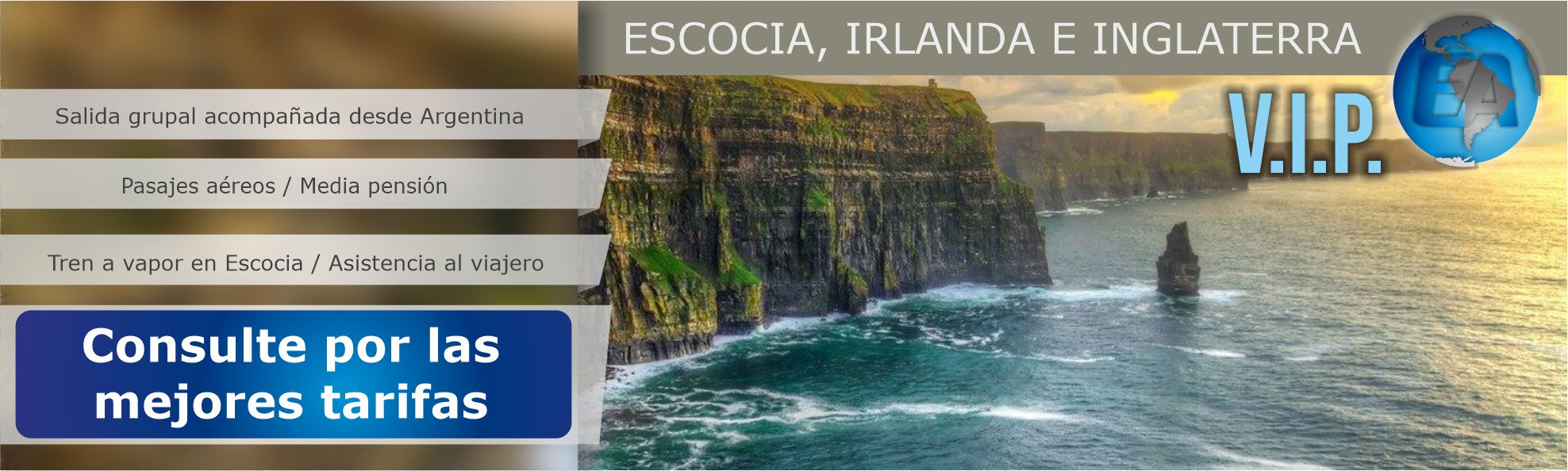 Irlanda Escocia e Inglaterra VIP
